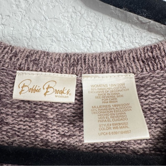 Vintage Bobbie Brooks Sweater Vest Winter Snowman Cardinal North Pole - Size 18 - Picture 6 of 6